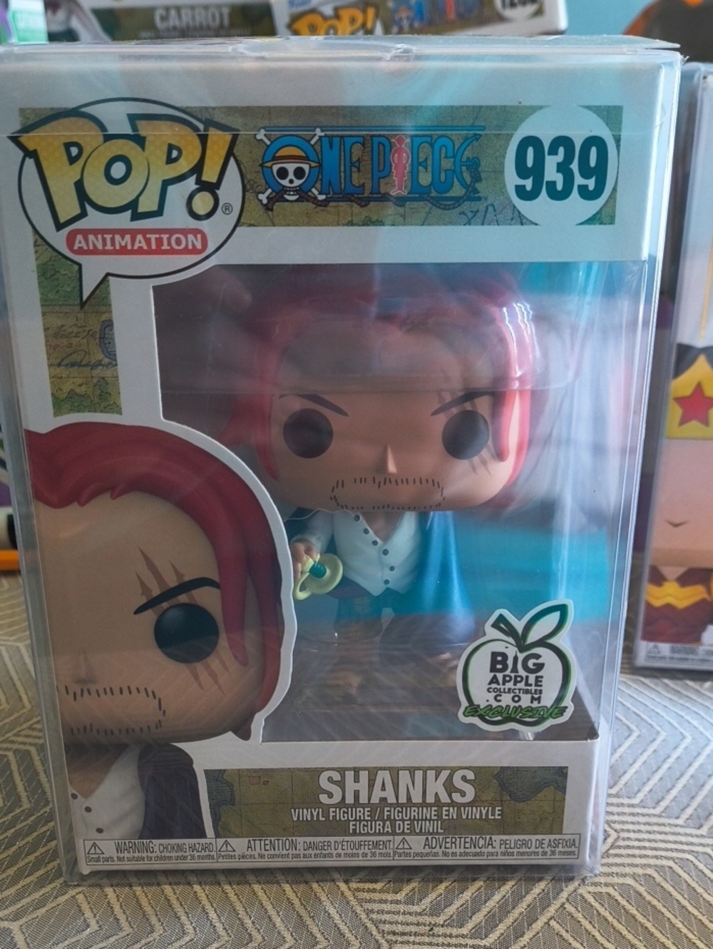 Funko Pop! One Piece Shanks Vinyl Figure - Red Hair, Blue Outfit